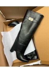 Mi Luz Tozluk Detaylı Topuklu Kadın Çizme