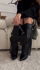 Mi Luz Tozluk Detaylı Topuklu Kadın Çizme