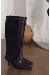 Mi Luz Sivri Burun Kısa Topuklu Günlük Çizme