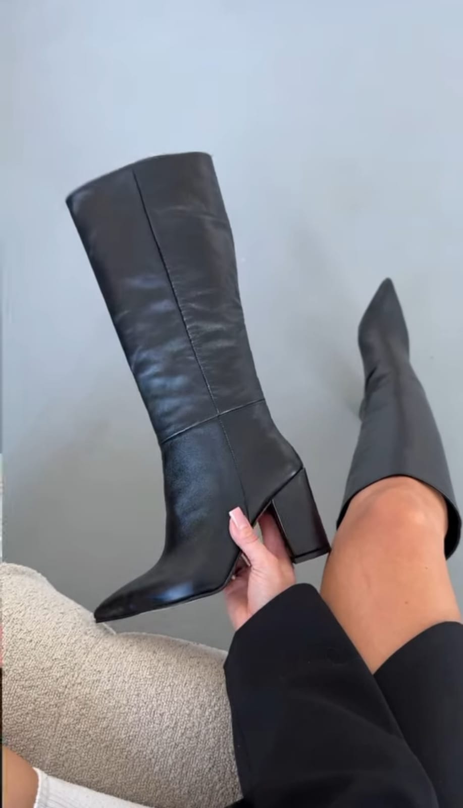 Mi Luz Kalın Topuklu Cilt Çizme