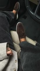 Mi Luz Lora Pia Hakiki Deri Loafer Ayakkabı