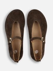 Mi Luz Mina Hakiki Deri Süet Kahverengi Ayakkabı